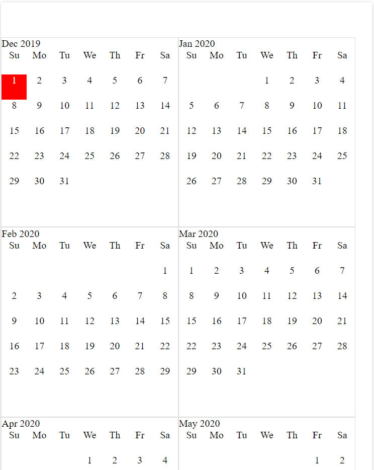 Create you own calendar in php MyinboxHub